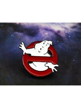 GHOSTBUSTERS No Ghost Logo Enamel Lapel Pin NEW